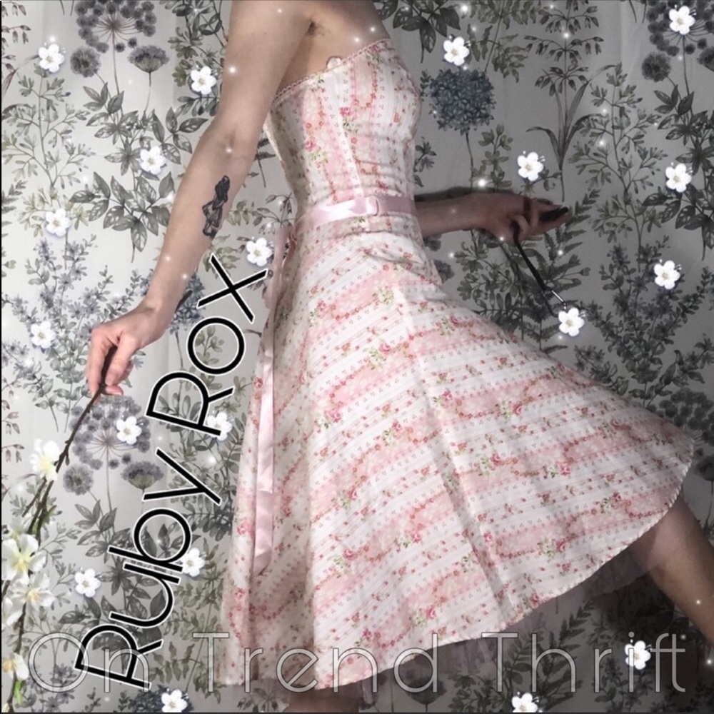 Ruby Rox Strapless Pink Cute Formal 7 Pastel Dress